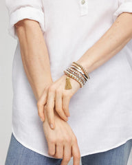 Silver-tone Medium Bead Stretch Bracelet - Chico's discount