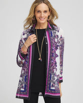 Travelers™ Collection Mesh Shirt Jacket PURPLE CLOVER - Chico's online