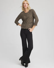 Tweed Cropped Jacket BLACK - Chico's discount