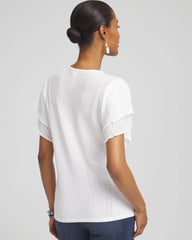 Ocean Motif Pullover Sweater BLUE CASA - Chico's US