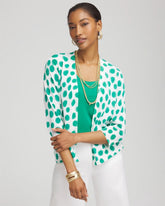 Polka-Dot Summer Romance Short Cardigan ALABASTER - Chico's sale