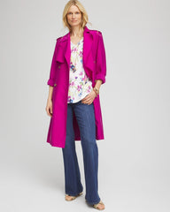 Wildflower Slub V-Neck Tee ALABASTER - Chico's sale