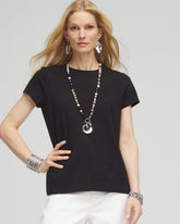 Perfect Crewneck Tee BLACK - Chico's discount