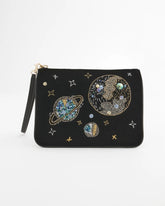 Planets & Stars Velvet Pouch Wristlet BLACK - Chico's US