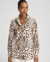 No Iron™ Animal Print Shirt CARAMEL APPLE - Chico's US
