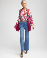 Abstract Ruffles Crinkle Blouse SWEET BERRY - Chico's near me