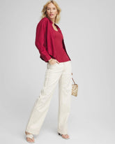 Sea Salt High-Rise Frayed Jeans NATURAL SEEDED - Chico's for sale