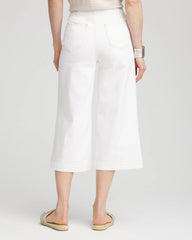 No Stain Pull-On Wide Capri Jeans ALABASTER - Chico's near me