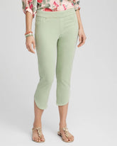 Pull-On Dolphin-Hemmed Capri Jeans MOROCCAN MINT - Chico's for sale