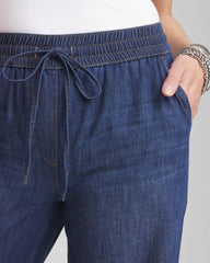 Lightweight Drawstring Ankle Jeans SOLANA INDIGO - Chico's outlet