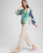 Pull-On Wide Leg Cuffed Jeans SMOKEY TAUPE - Chico's outlet