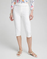 No-Stain 17" Pull-on Denim Capris ALABASTER - Chico's sale