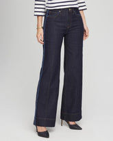 Petite Frayed High-Rise Wide-Leg Jeans CEDAR RINSE - Chico's near me