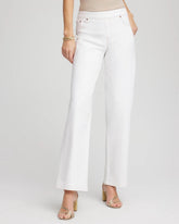 Petite Seeded Pull-On Wide-Leg Jeans NATURAL SEEDED - Chico's US