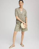 Cotton-Linen Pull-On Utility Shorts WASHED SAGE - Chico's near me