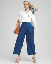Lightweight Wide Leg Cropped Pants SEAPORT - Chico's outlet