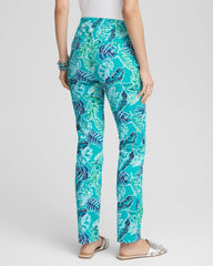 Brigitte™ Tropical Slim Leg Pants SEASPRAY - Chico's near me