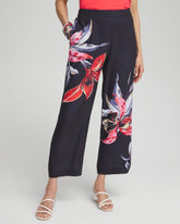 Floral Print Soft Cropped Pants CLASSIC NAVY - Chico's online