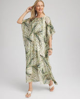 Crinkle-Chiffon Kaftan Dress ECRU - Chico's US