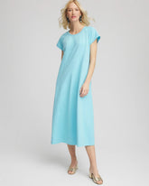 Short-Sleeved Maxi Dress PARADISO BLUE - Chico's near me