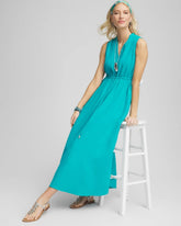 Sleeveless Maxi Gauze Dress SEASPRAY - Chico's online