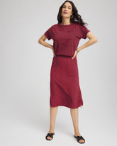 Zenergy® UPF Bungee-Hem Pull-On Skirt RUSSET RED - Chico's outlet