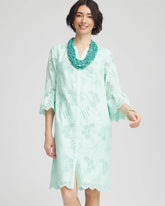 Eyelet Cotton Voile Dress TEAL WATERS - Chico's discount