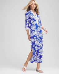 Shell Story Maxi Dress RICH COBALT - Chico's US