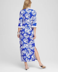 Shell Story Maxi Dress RICH COBALT - Chico's US