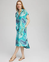 Tropical Linen Midi Dress SEASPRAY - Chico's discount