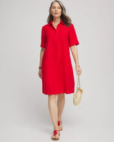 Linen Shirtdress RED GLOW - Chico's online