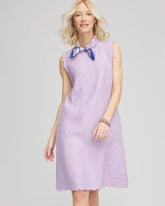 Sleeveless Scalloped Trim Dress GENTLE LAVENDER - Chico's sale