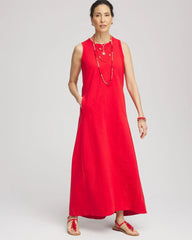 Sleeveless Midi Tank Dress RED GLOW - Chico's discount
