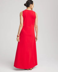 Sleeveless Midi Tank Dress RED GLOW - Chico's discount