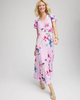Crepe V-Neck Maxi Dress LAVENDER - Chico's sale