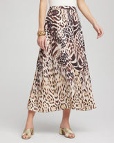 Animal Bengal Marks Faux Satin Skirt BLACK - Chico's near me