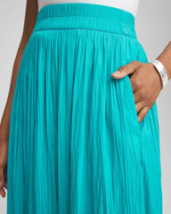 Pull-on Pleated Maxi Skirt SEASPRAY - Chico's US