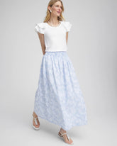 Floral Jacquard Maxi Skirt BLUE - Chico's near me