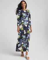 Petite Dance Boatneck Column Maxi Dress PASSPORT BLUE - Chico's outlet
