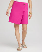 Brigitte™ Pull-On Asymmetrical Wrap Skort CRUSHED BERRIES - Chico's outlet