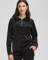 Zenergy® Velour Pullover BLACK - Chico's US