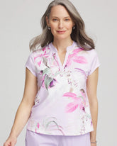 Zenergy® UPF Floral Polo VIOLET AURA - Chico's near me