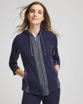 Zenergy® French Terry & Chambray Jacket PASSPORT BLUE - Chico's sale