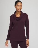 Zenergy® Luxe Diamante Cowlneck Tunic NIGHT BLOOM - Chico's sale