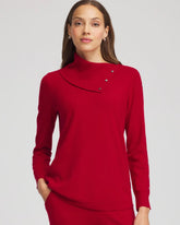 Zenergy® Luxe Envelope Neck Sweater CARMINE RED - Chico's near me