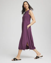 Zenergy® UPF Smocked Midi Dress WASHED GRAPE - Chico's outlet