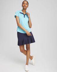 Zenergy® UPF Mockneck Short-Sleeve Top PARADISO BLUE - Chico's discount