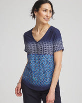 Zenergy® Graphic Ombre V-Neck Tee - Chico's for sale