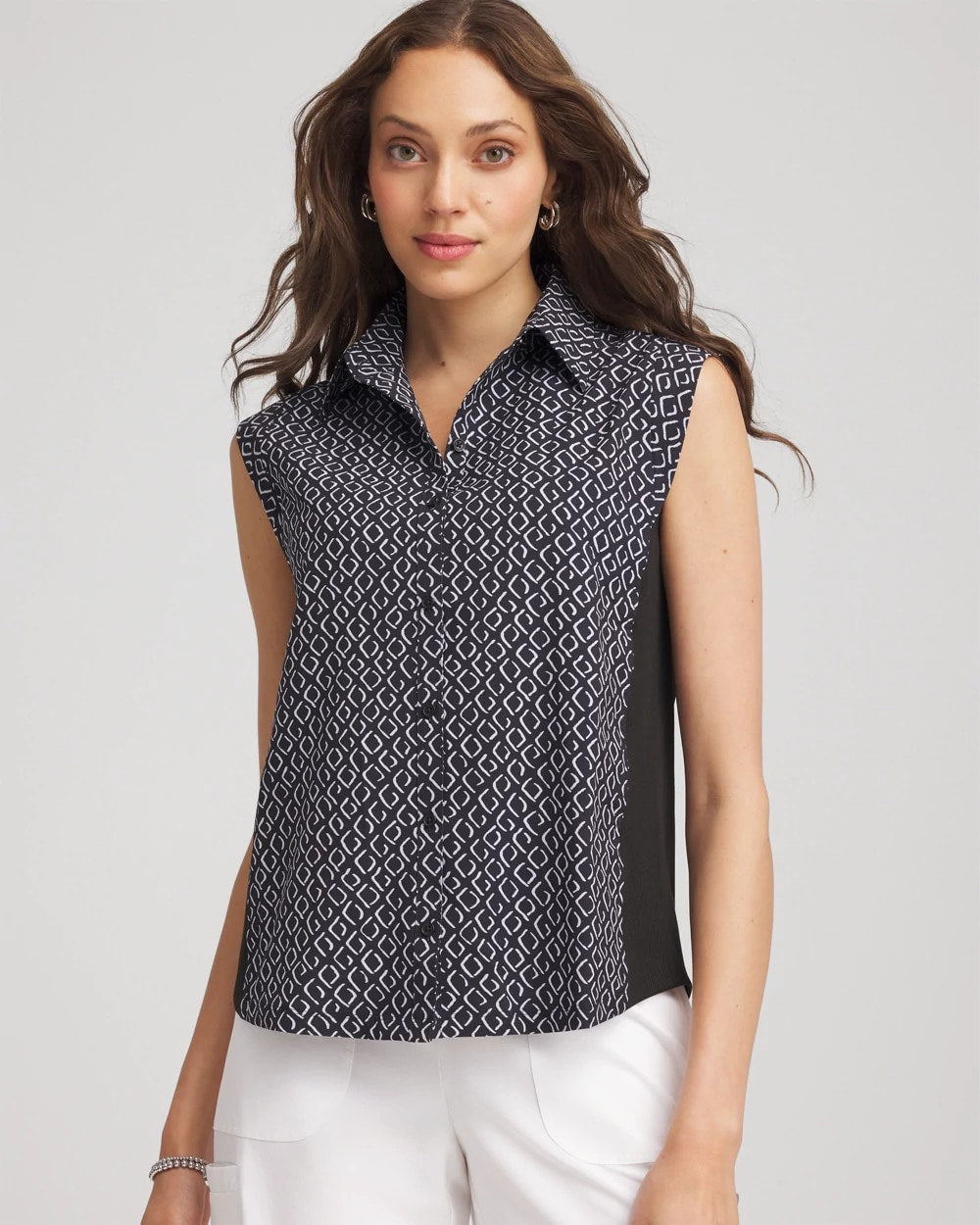 Zenergy® UPF Geo-Print Shirt BLACK - Chico's near me