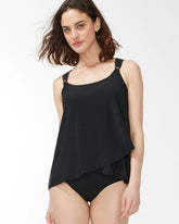 Miraclesuit Razzle Dazzle Tankini Top BLACK - Chico's outlet